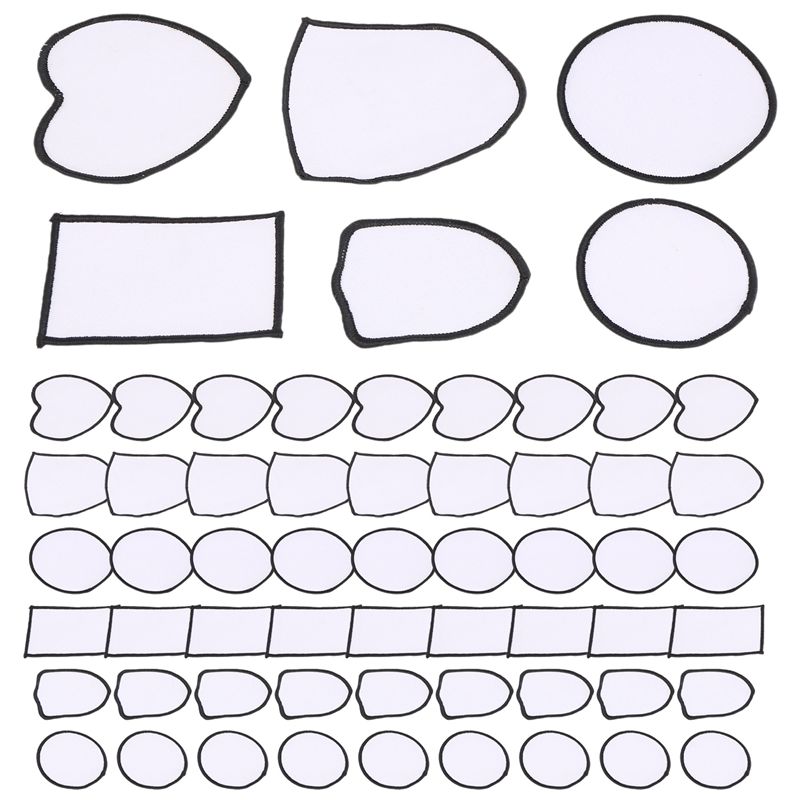 Hat Sublimation Blank - HOT-60 szt. Pustych Naszywek do Sublimacji,