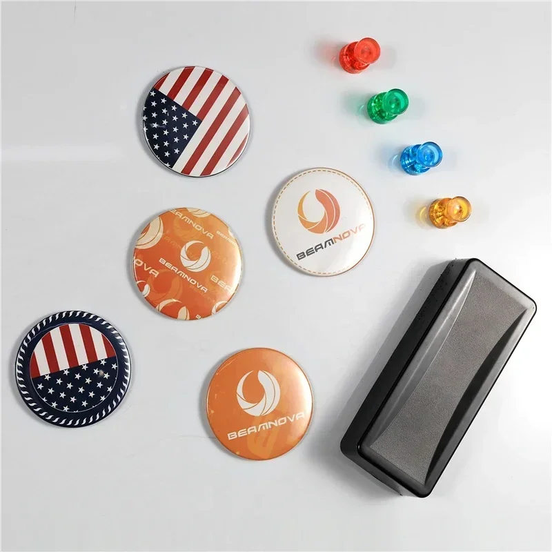 Button Badge Blank - Puste miękkie magnetyczne przypinki do lodówki,