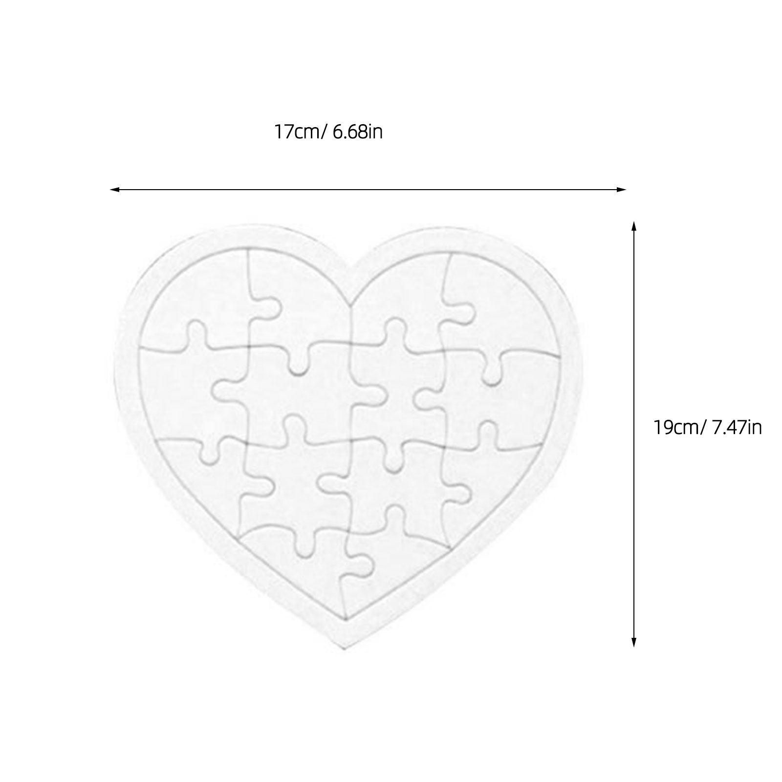 4 sztuki pustych puzzli dla dz – Puzzle Blank White recenzja i cena