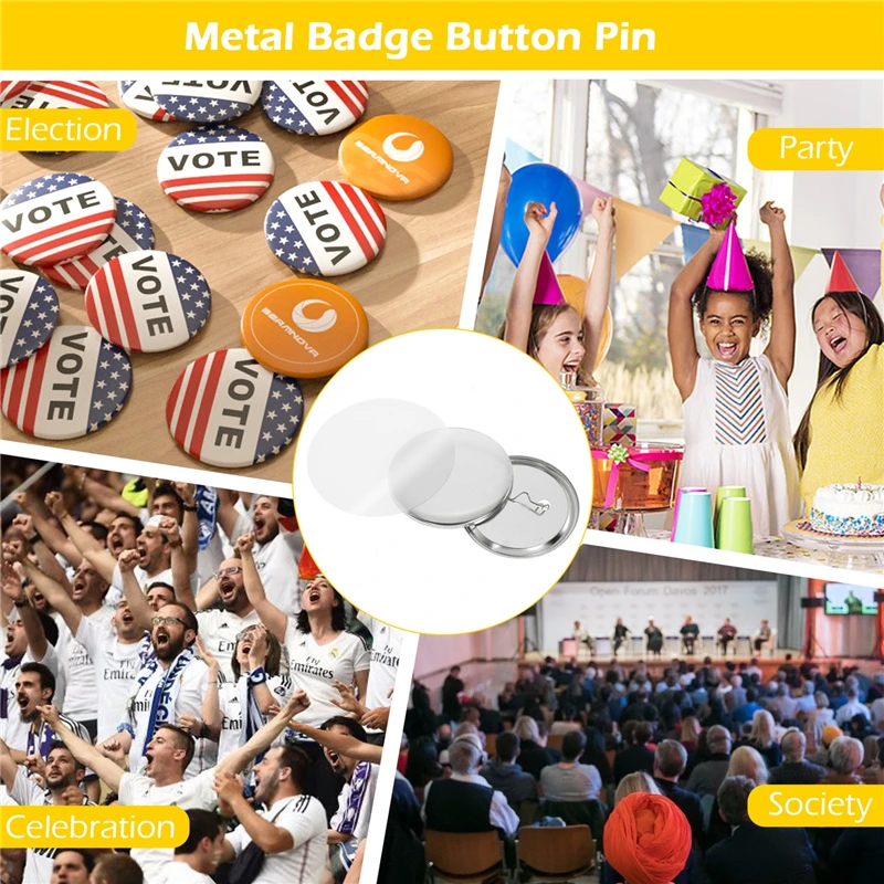 100Set Blank Badge Pin Button  – Button Badge Blank recenzja i cena