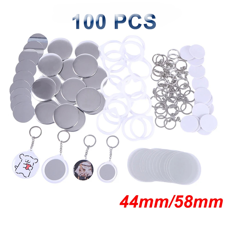 Nowy 100PCS Brelok do kluczy L – Button Badge Blank recenzja i cena