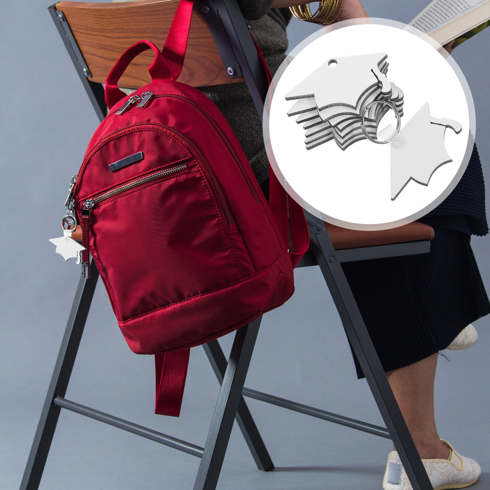 8 szt. breloczków w kształcie  – Hat Sublimation Blank recenzja i cena